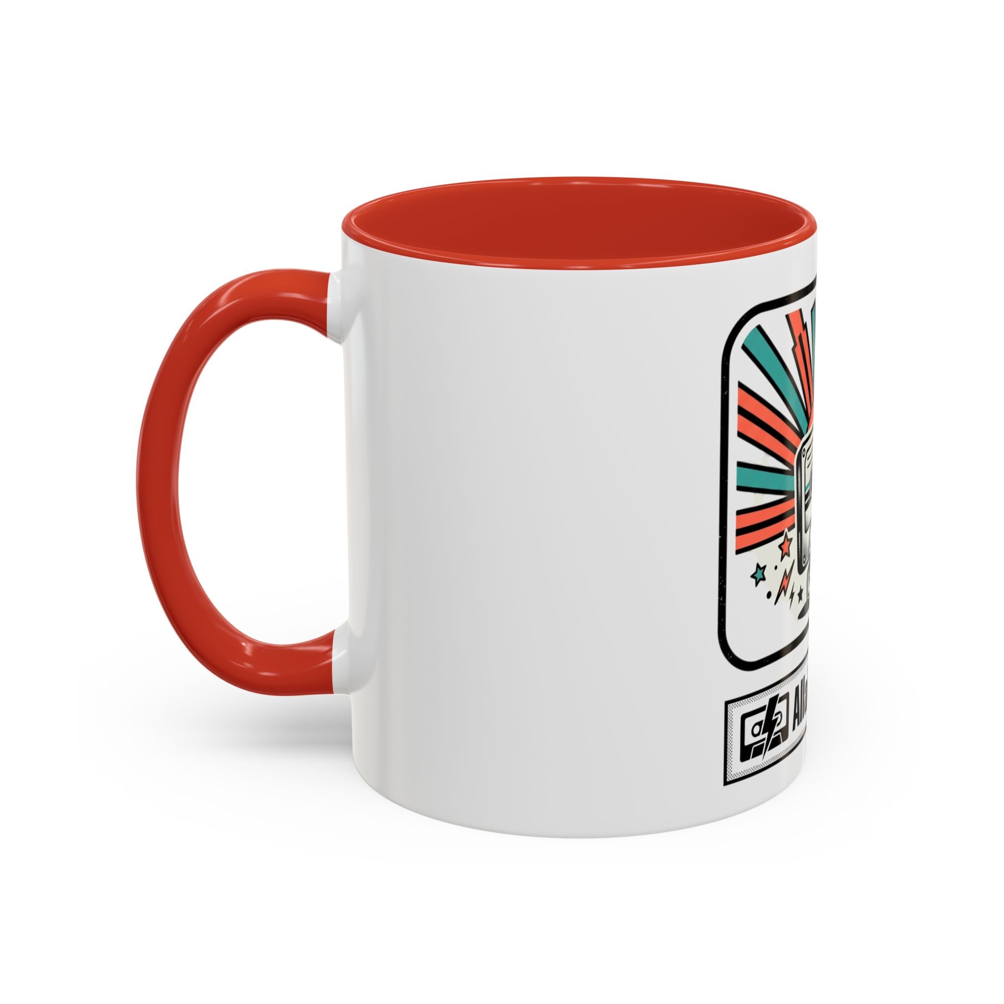 Allabout80s.com Retro Logo Accent Coffee Mug (11/15oz)