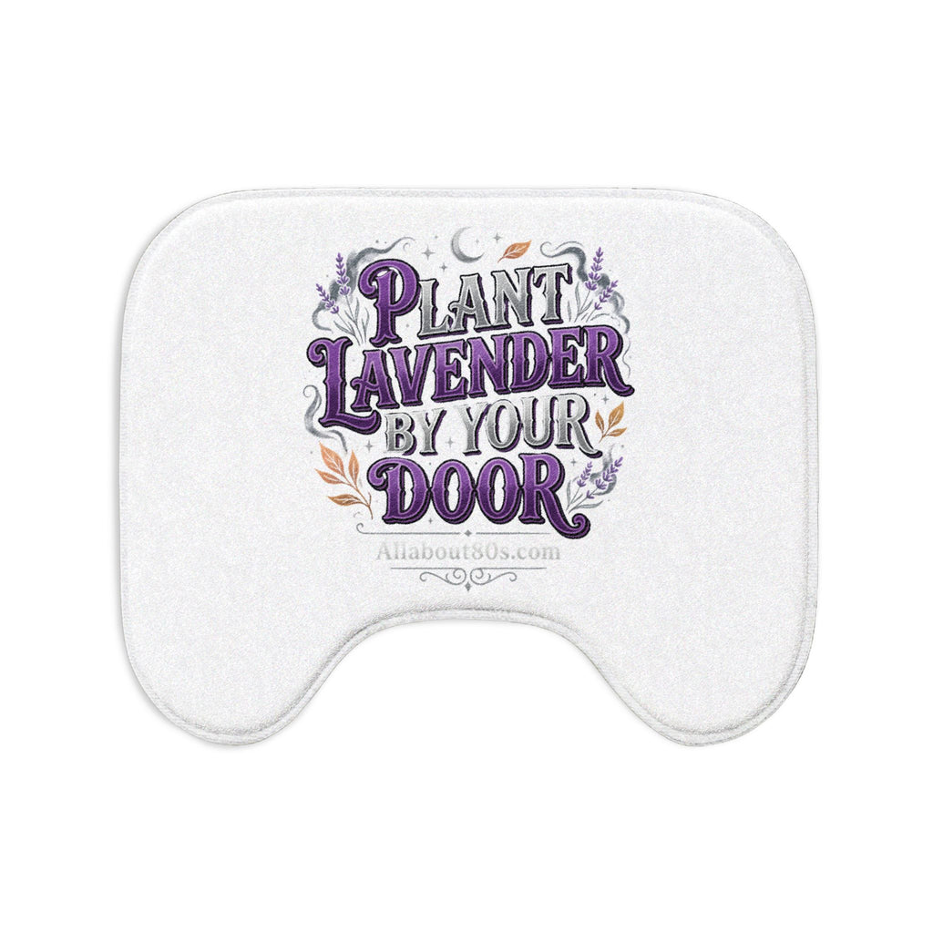 Plant Lavender By Your Door Bath Mat Set — 3-Piece Lavender Bathroom Rug Set