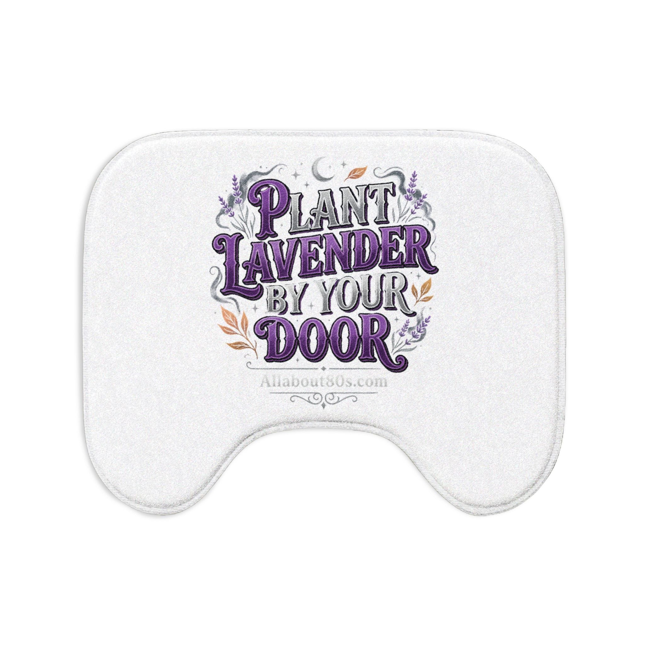 Plant Lavender By Your Door Bath Mat Set — 3-Piece Lavender Bathroom Rug Set