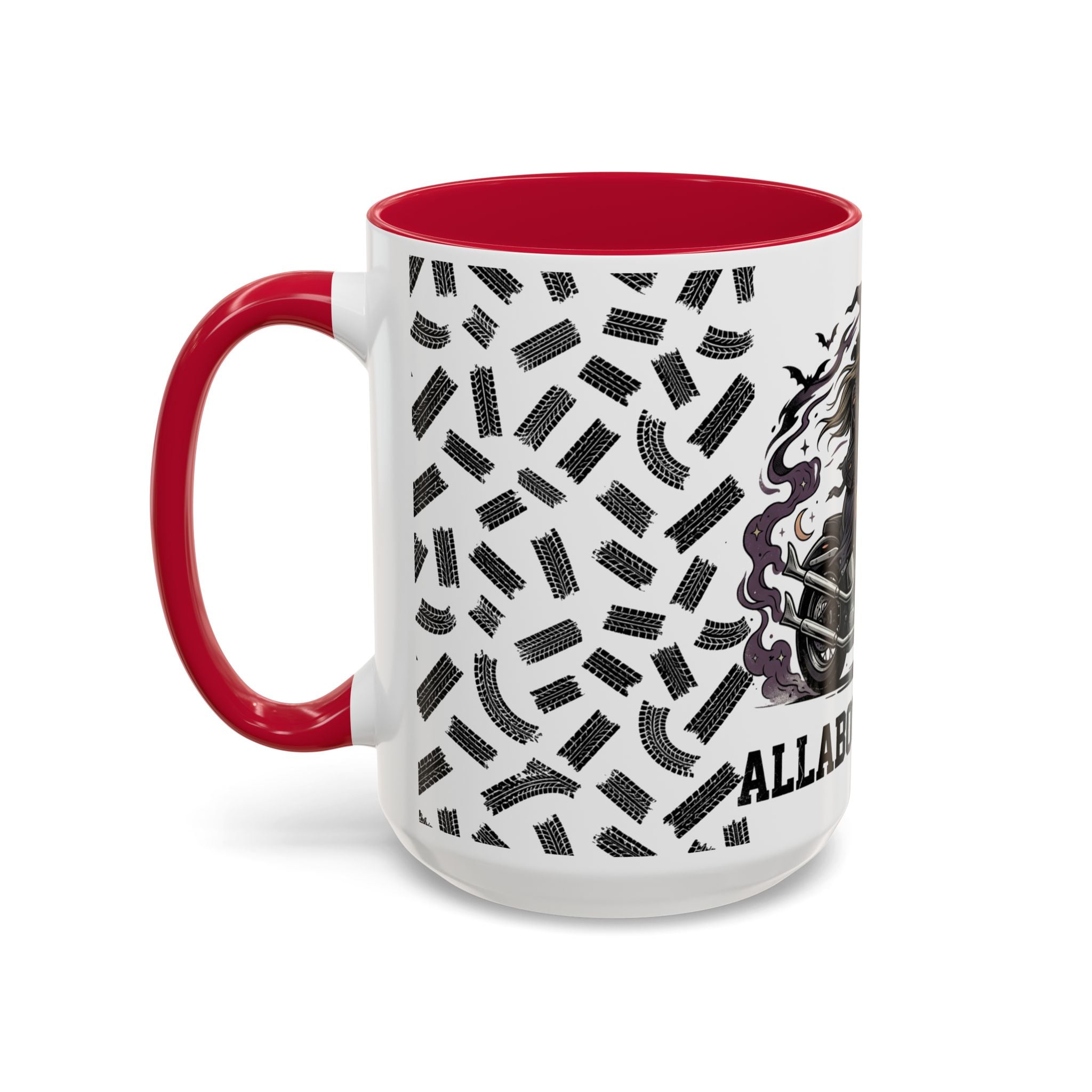Witch Biker Mug – Motorcycle Witch Coffee Cup (11oz/15oz)