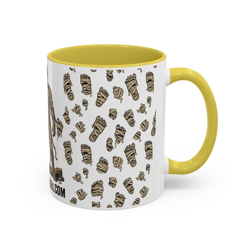 Mummy Pattern Coffee Mug (11oz & 15oz) – Retro Monster Tea Cup with AllAbout80s.com Design