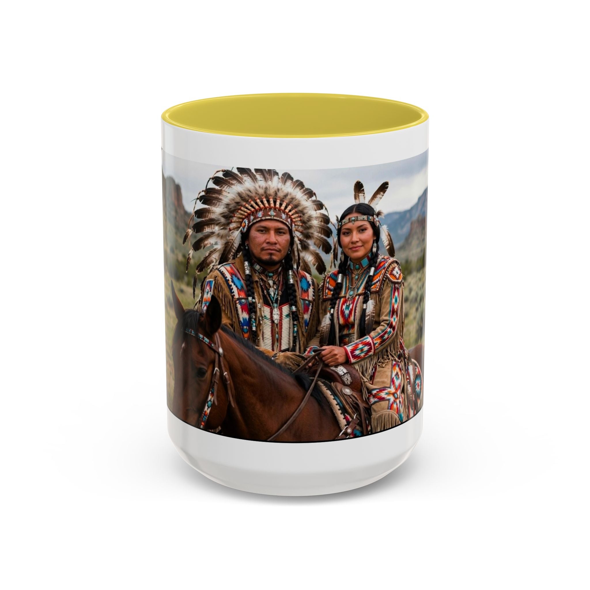 Native American Couple Photo Coffee Mug (11oz/15oz)