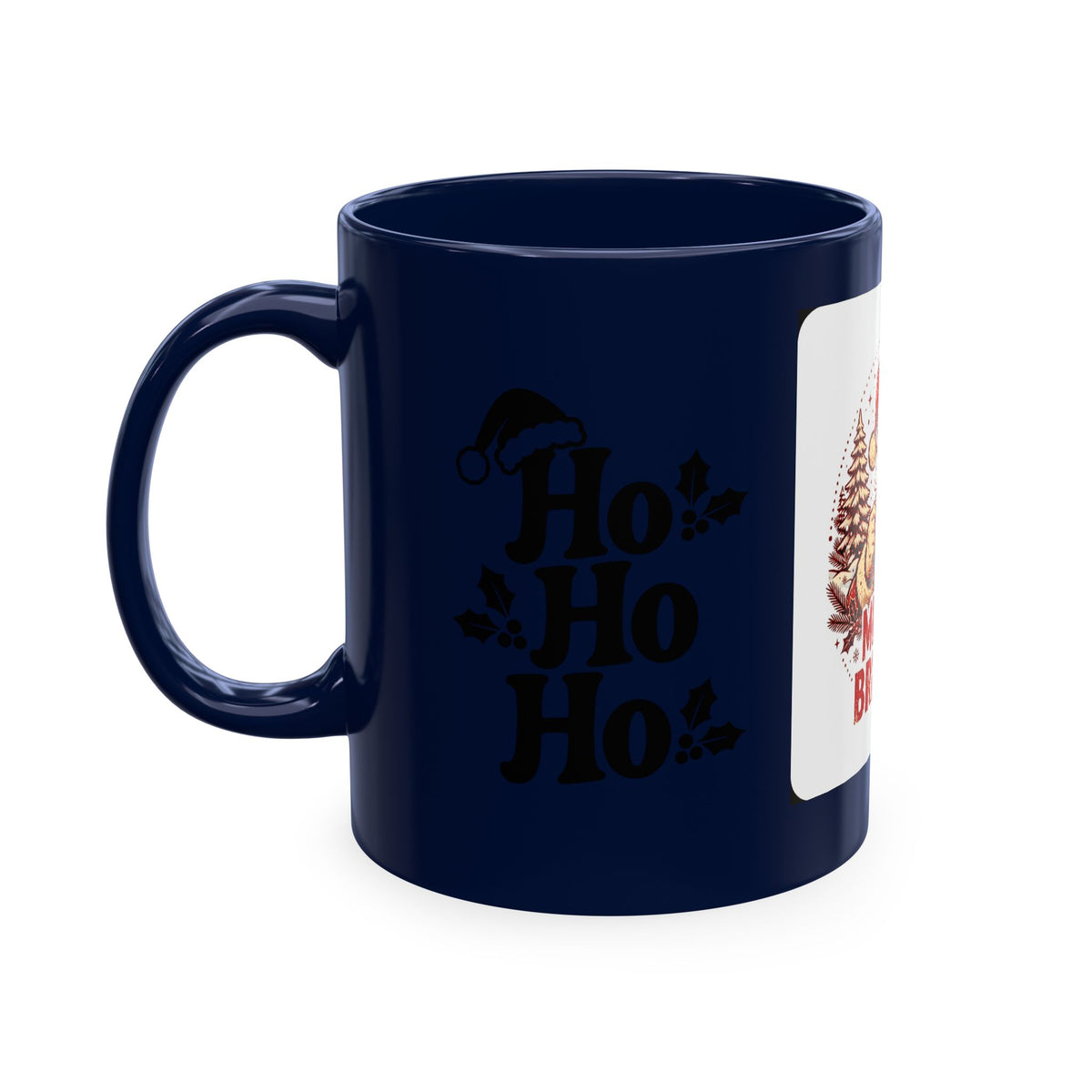 Merry & Bright AF Christmas Santa Ceramic Mug