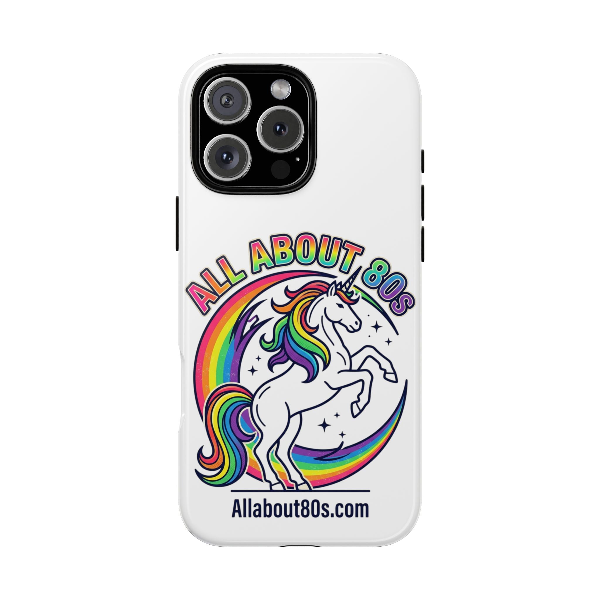 All About 80s Rainbow Unicorn Phone Case