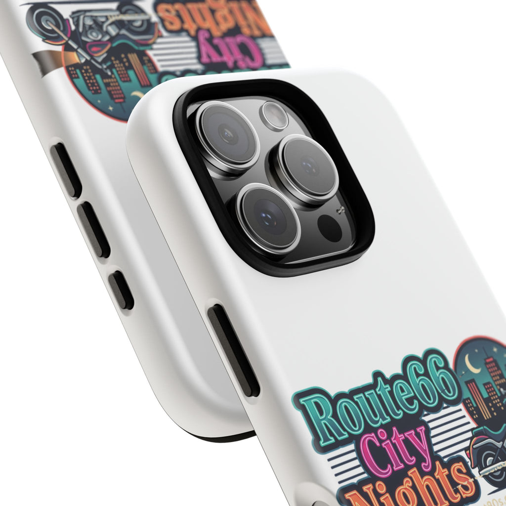 Phone Case — Route 66 City Nights Motorcycle Design