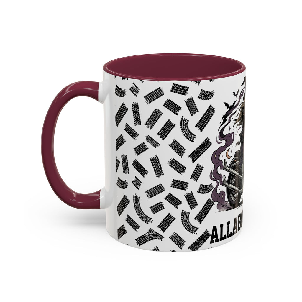 Witch Biker Mug – Motorcycle Witch Coffee Cup (11oz/15oz)