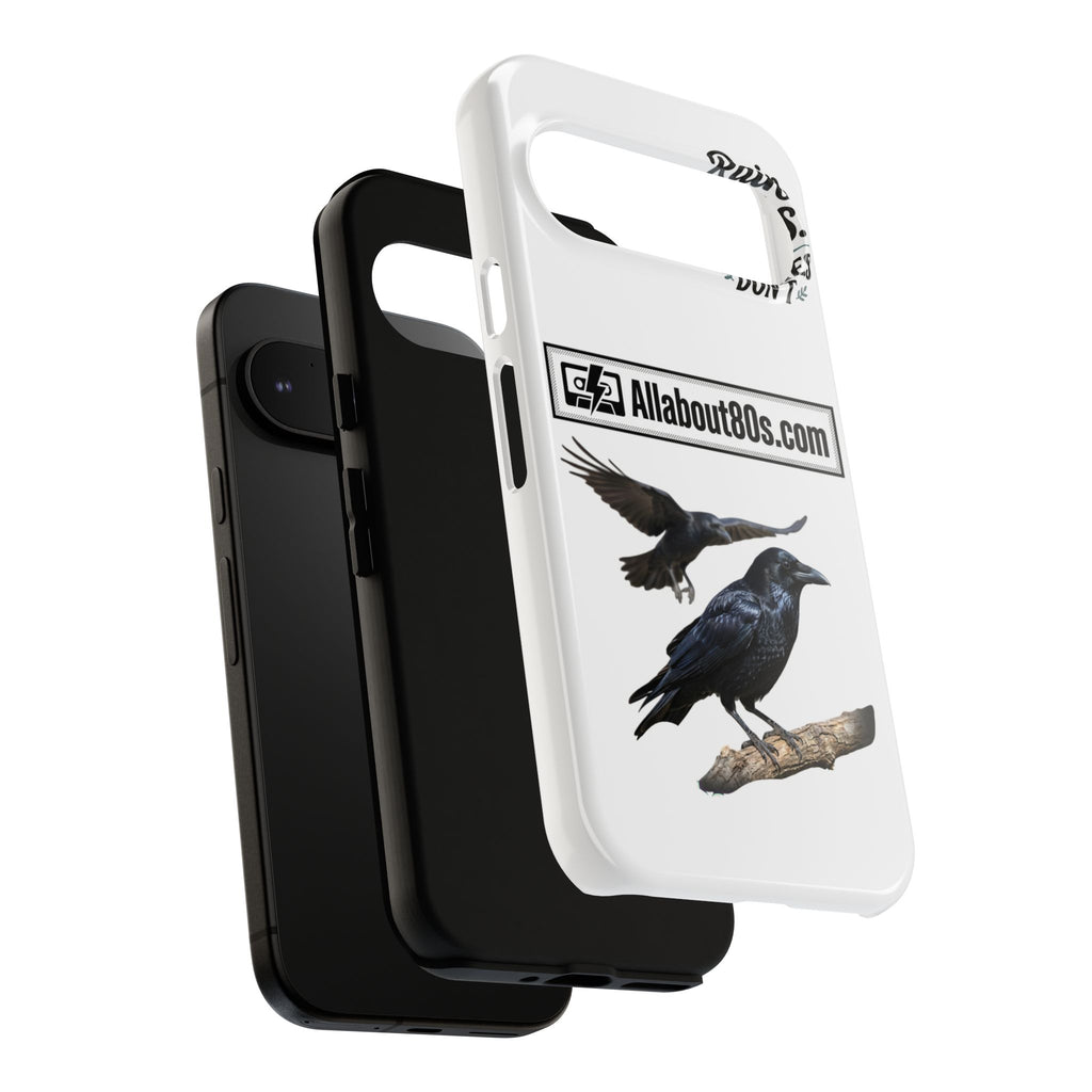 Raven Flight Phone Case — Protective iPhone Case with Black Crow Design