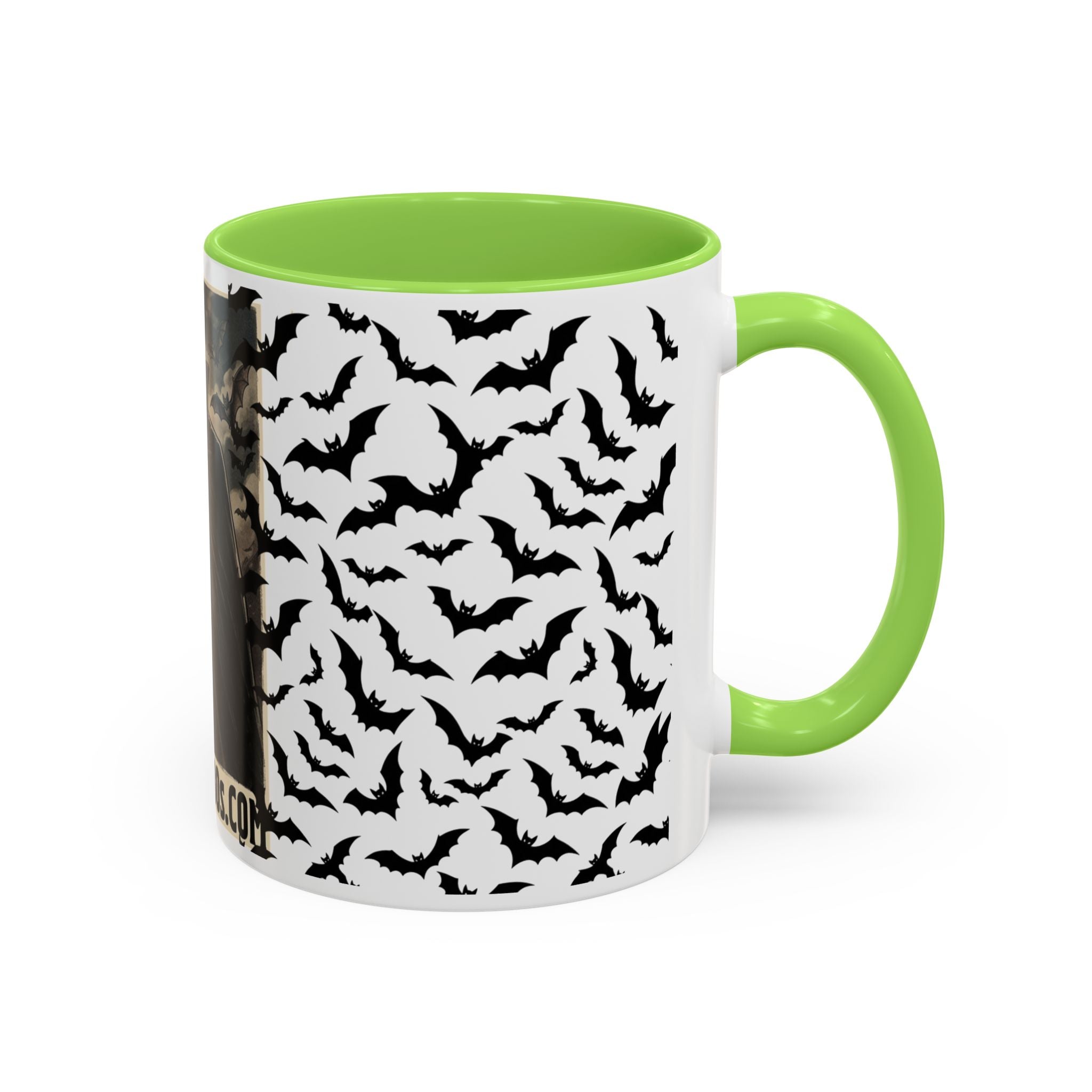 Vampire Dracula Bat Pattern Coffee Mug – Gothic Halloween 11oz/15oz