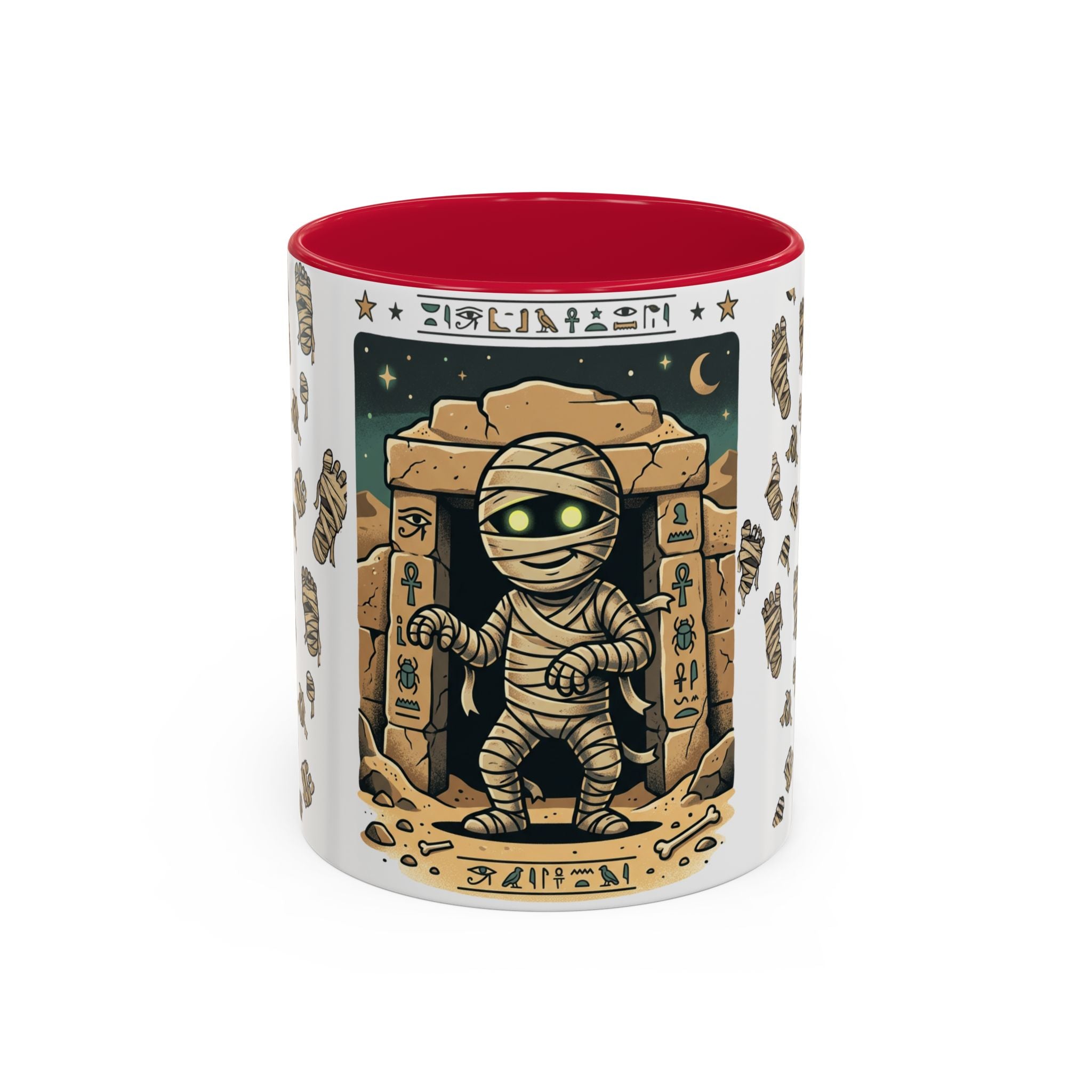 Mummy Mug – Cute Cartoon Egyptian Mummy Coffee Cup (11oz & 15oz)