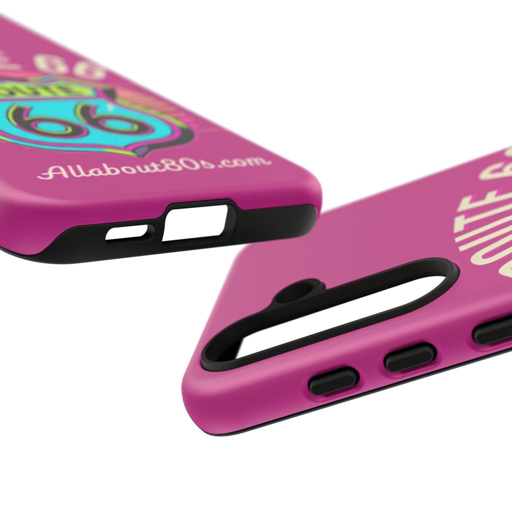 Route 66 Phone Case — Retro Neon Road Trip iPhone Cover