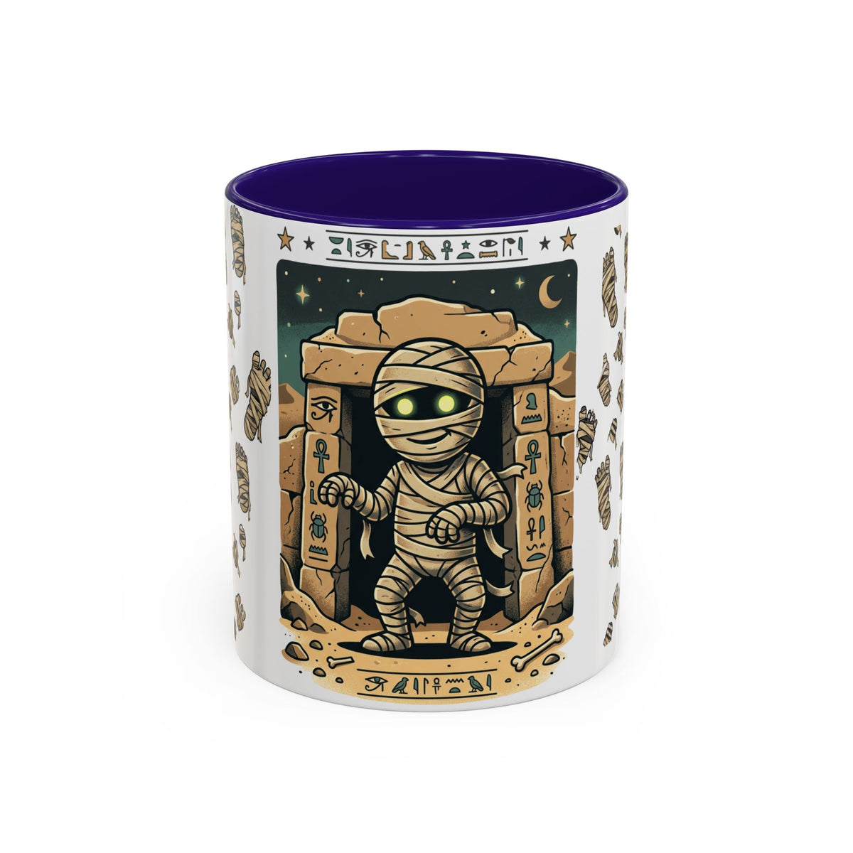 Mummy Mug – Cute Cartoon Egyptian Mummy Coffee Cup (11oz & 15oz)