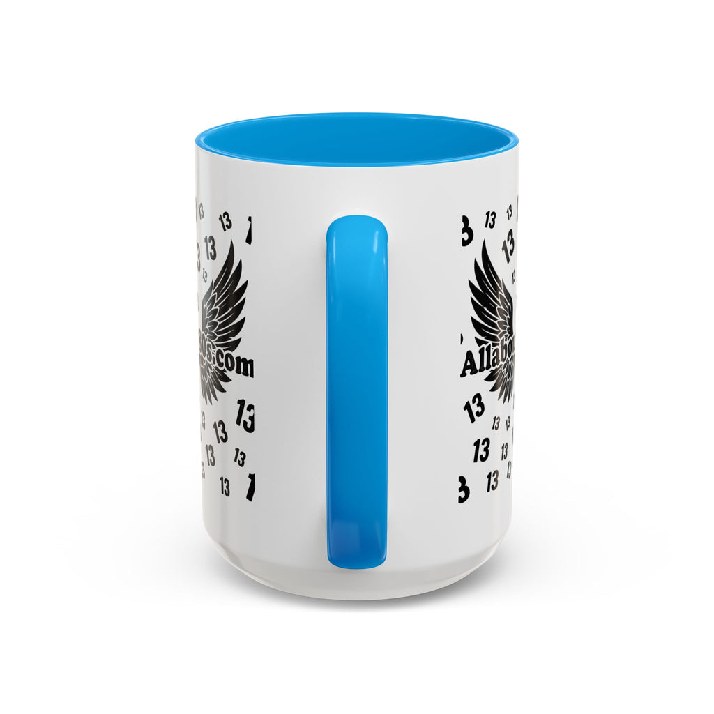Number 13 Accent Mug — Bold Sports-Style Ceramic Coffee Cup (11oz/15oz)