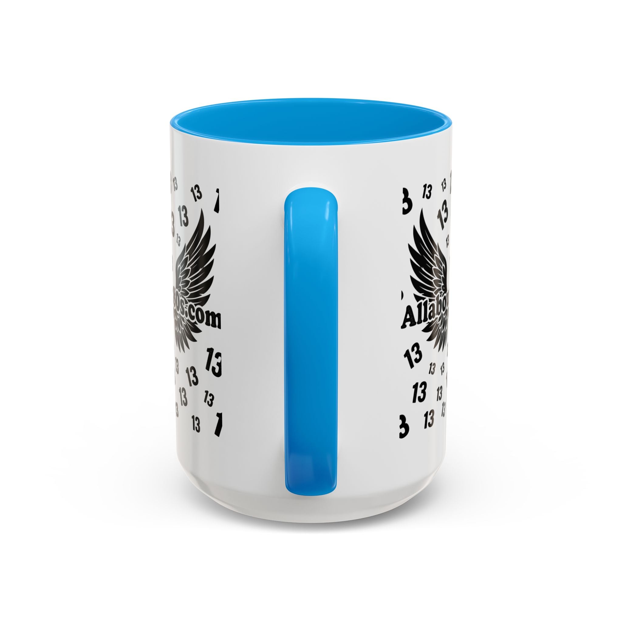 Number 13 Accent Mug — Bold Sports-Style Ceramic Coffee Cup (11oz/15oz)