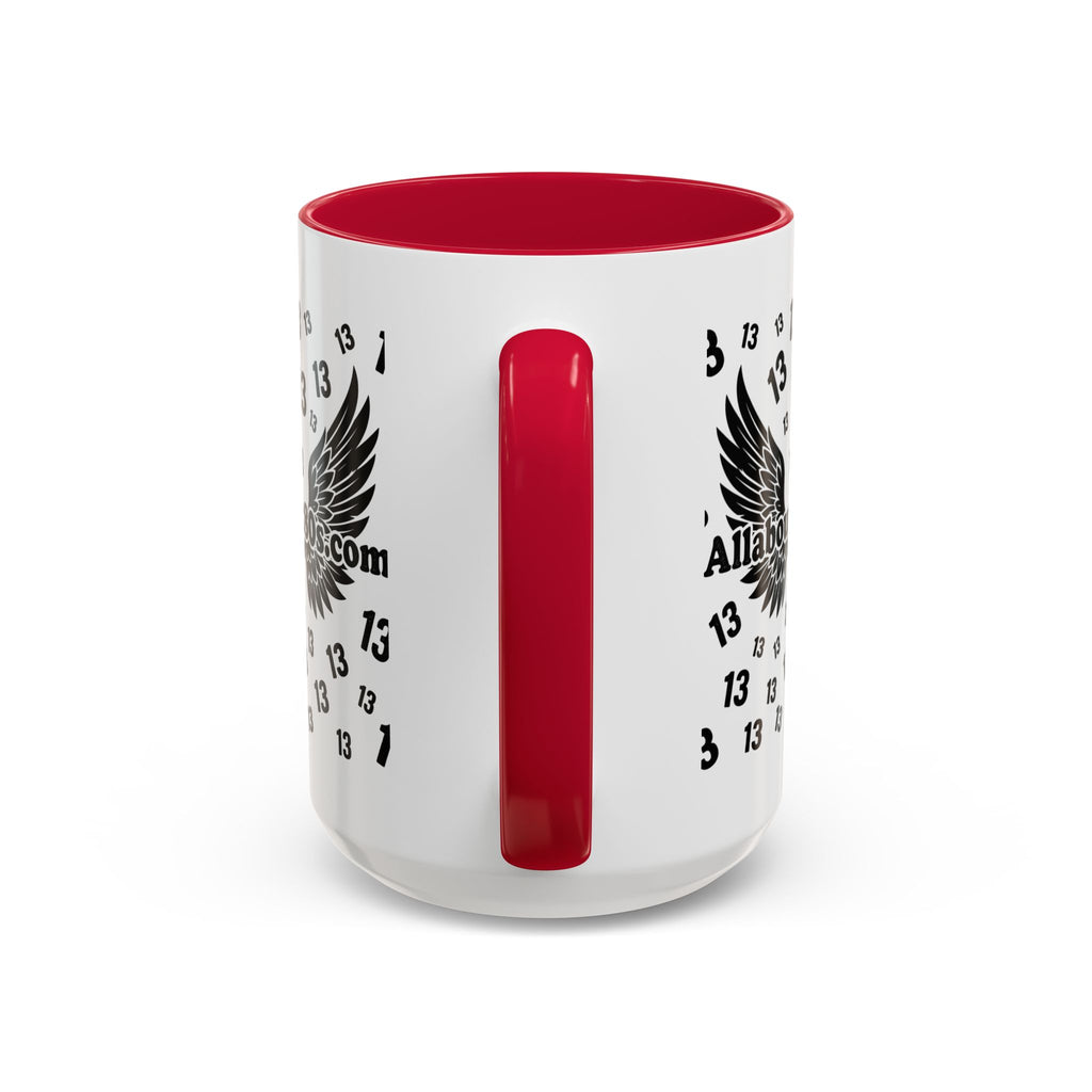 Number 13 Accent Mug — Bold Sports-Style Ceramic Coffee Cup (11oz/15oz)