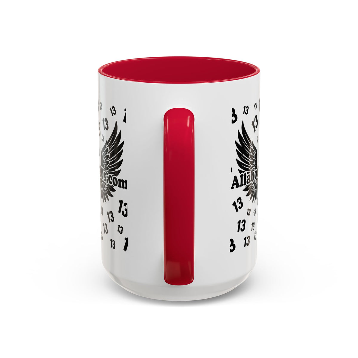 Number 13 Accent Mug — Bold Sports-Style Ceramic Coffee Cup (11oz/15oz)