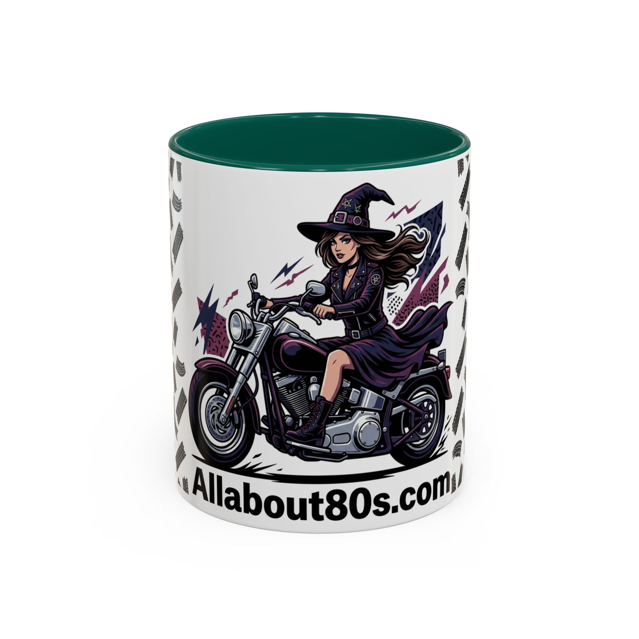 Witch Rider Coffee Mug — Halloween Motorcycle Witch 11oz/15oz