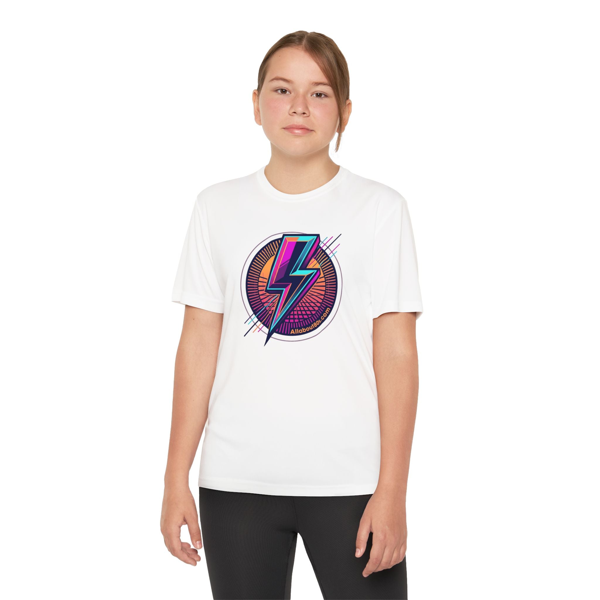 Youth Lightning Bolt Tee – Retro 80s AllAbout80s.com Graphic Shirt