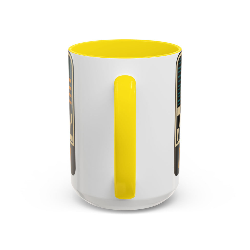 Route 66 Retro Checkerboard Coffee Mug — Vintage Road Trip 11/15oz Accent Mug