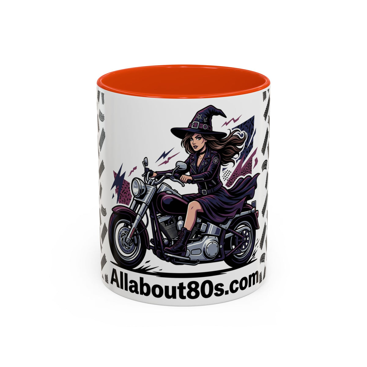 Witch Rider Coffee Mug — Halloween Motorcycle Witch 11oz/15oz