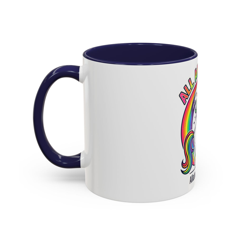 All About 80s Unicorn Rainbow Coffee Mug (11/15oz)