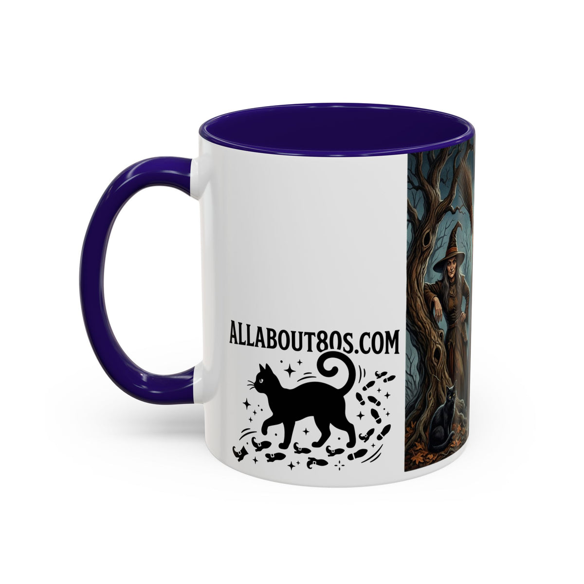 Witches Night Ceramic Mug — Spooky Witch Coven Halloween Coffee Cup (11oz/15oz)