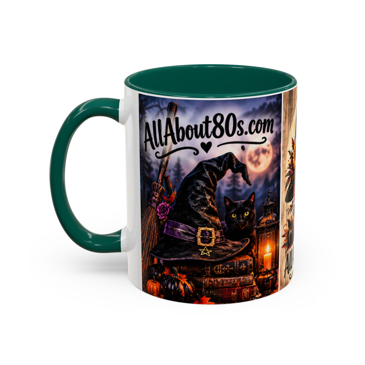 Halloween Witch Scene Coffee Mug — AllAbout80s.com Pumpkin & Moon 11oz/15oz