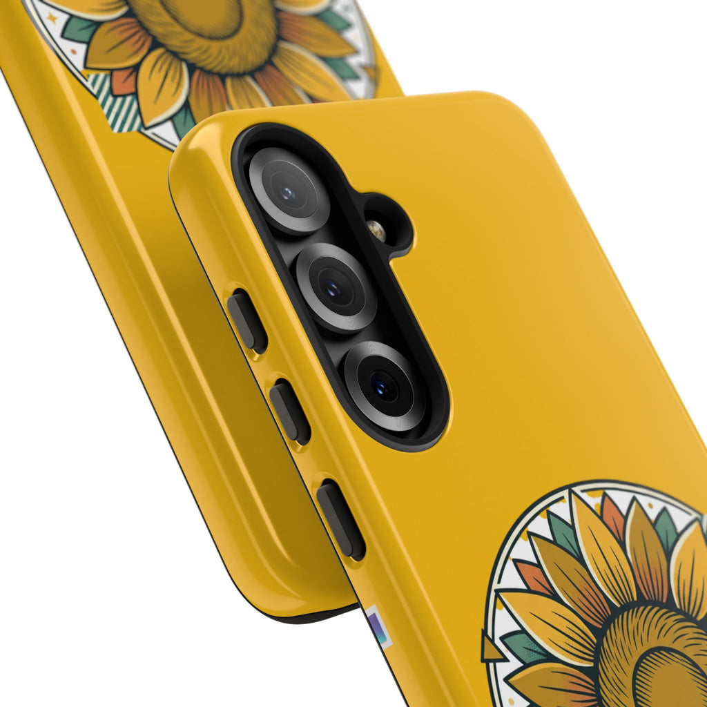 Sunflower Logo Phone Case — AllAbout80s.com Yellow Protective Cover