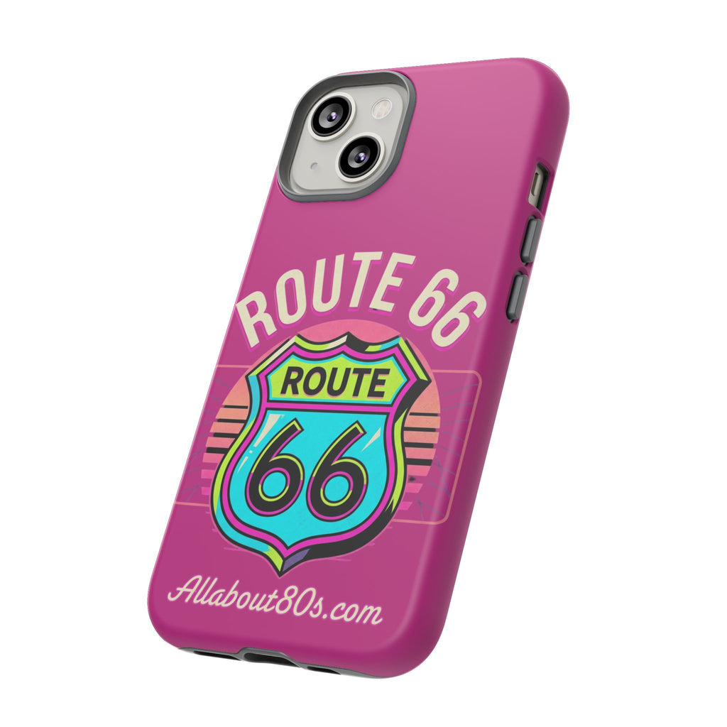 Route 66 Phone Case — Retro Neon Road Trip iPhone Cover