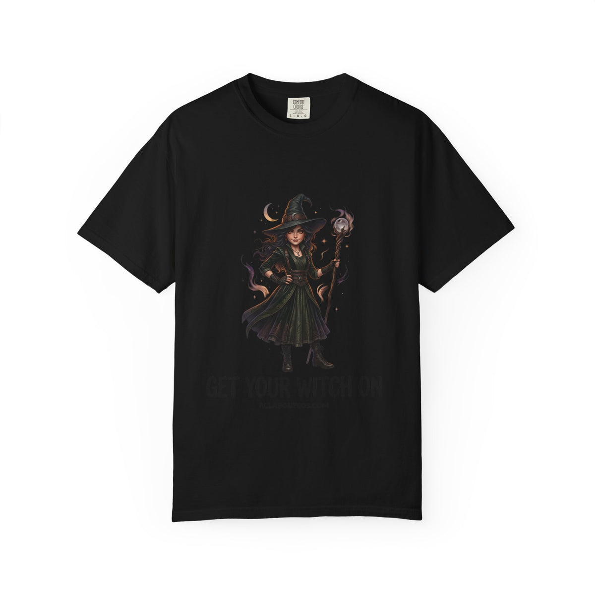 Witch Graphic T-Shirt — "Get Your Witch On" Halloween Tee