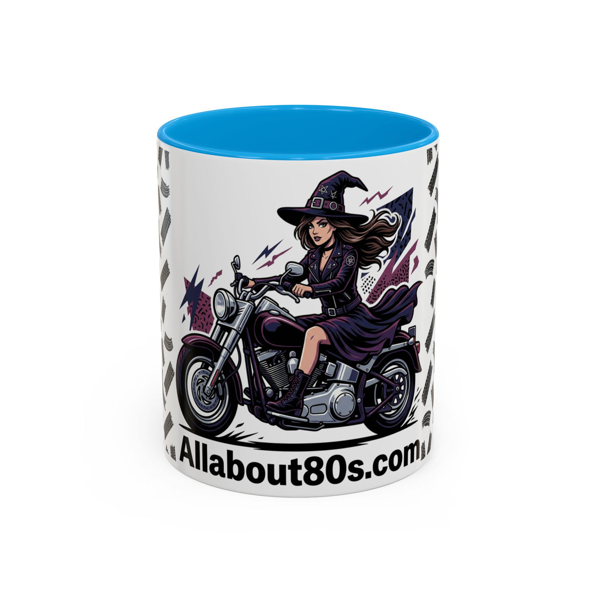 Witch Rider Coffee Mug — Halloween Motorcycle Witch 11oz/15oz