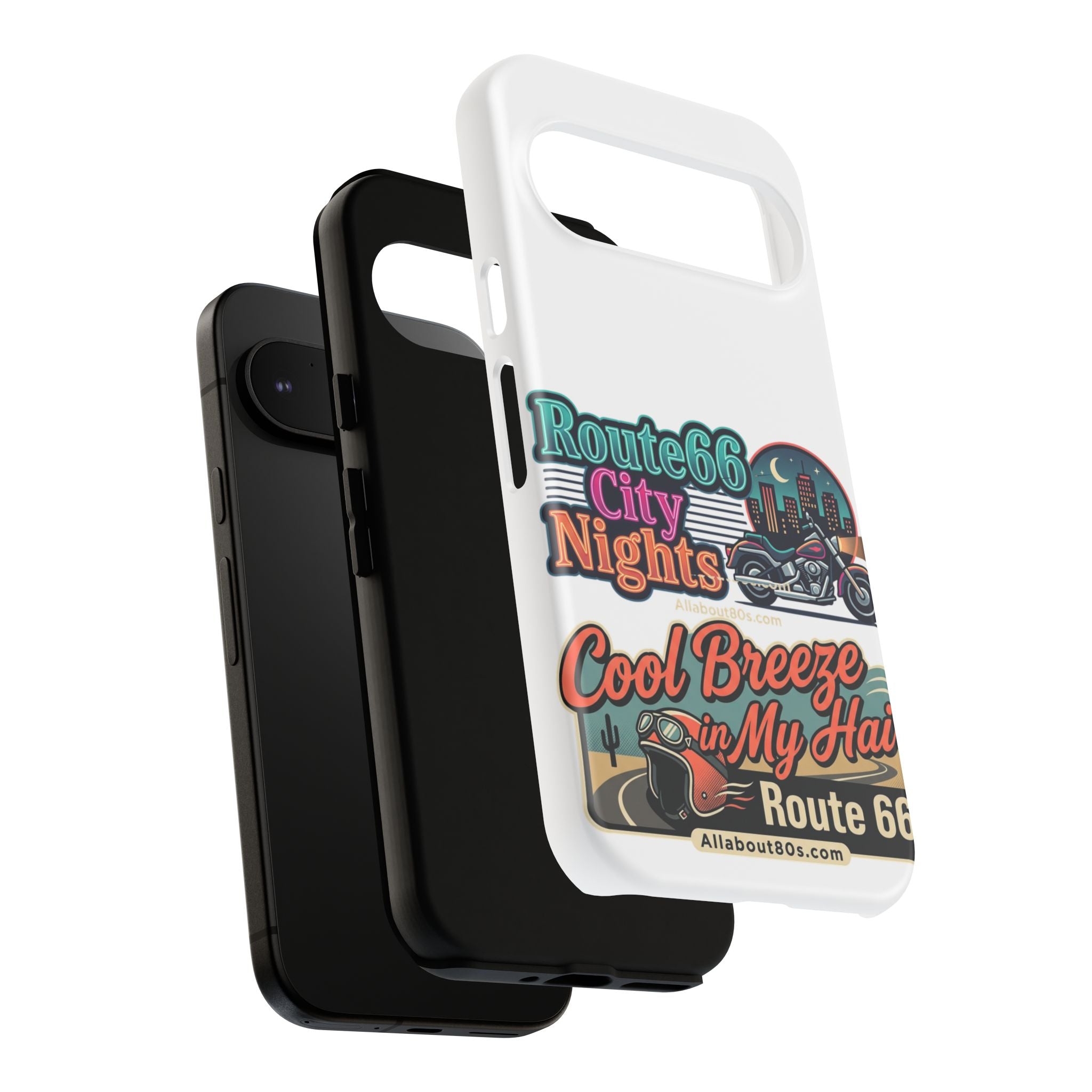 Phone Case — Route 66 City Nights Motorcycle Design