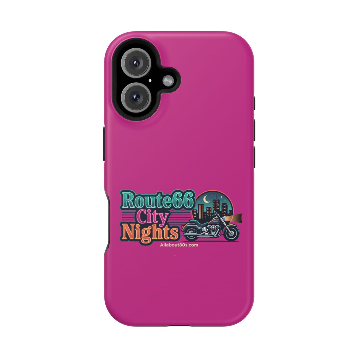 Phone Case — 'Route 66 City Nights' Magnetic Impact-Resistant Case