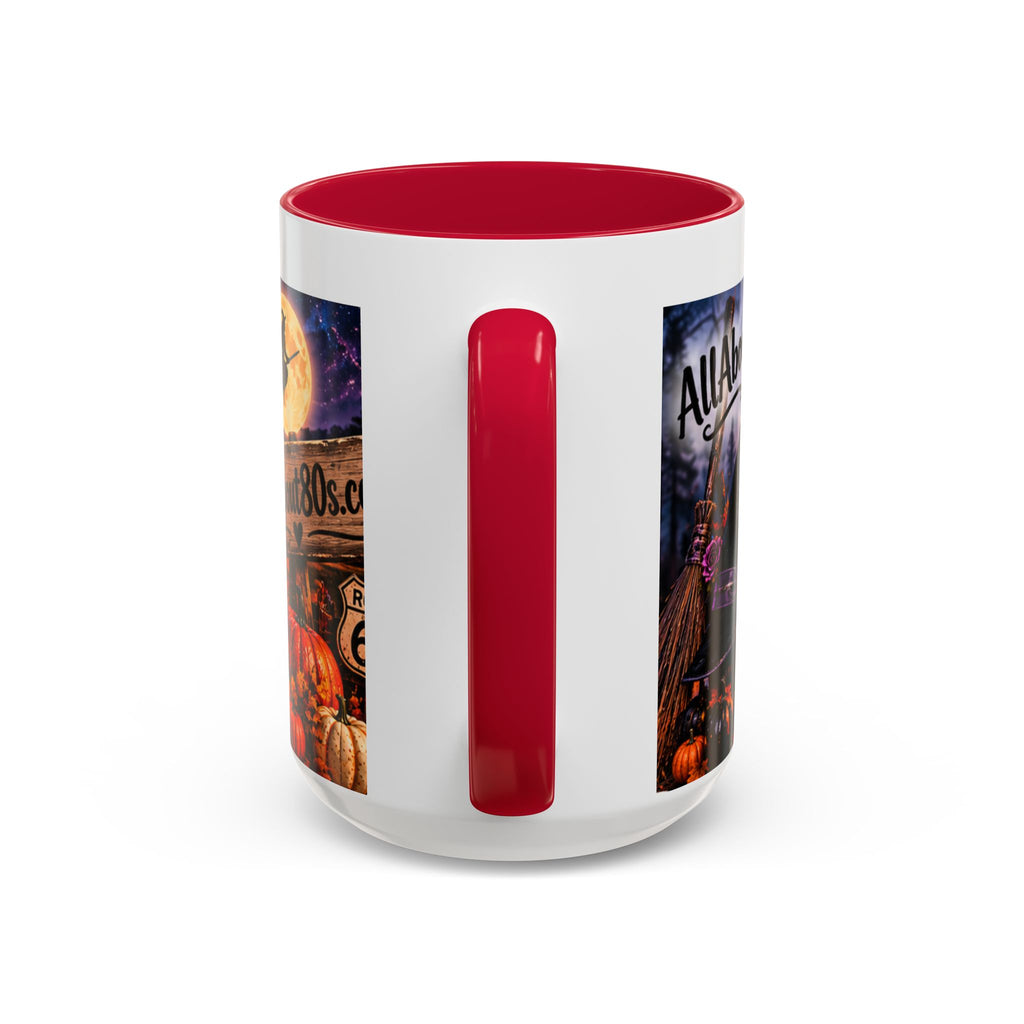 Halloween Witch Scene Coffee Mug — AllAbout80s.com Pumpkin & Moon 11oz/15oz