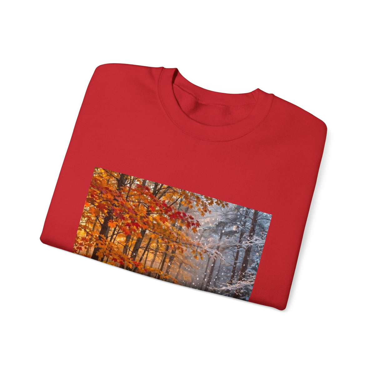 AllAbout80s Autumn Forest Crewneck Sweatshirt