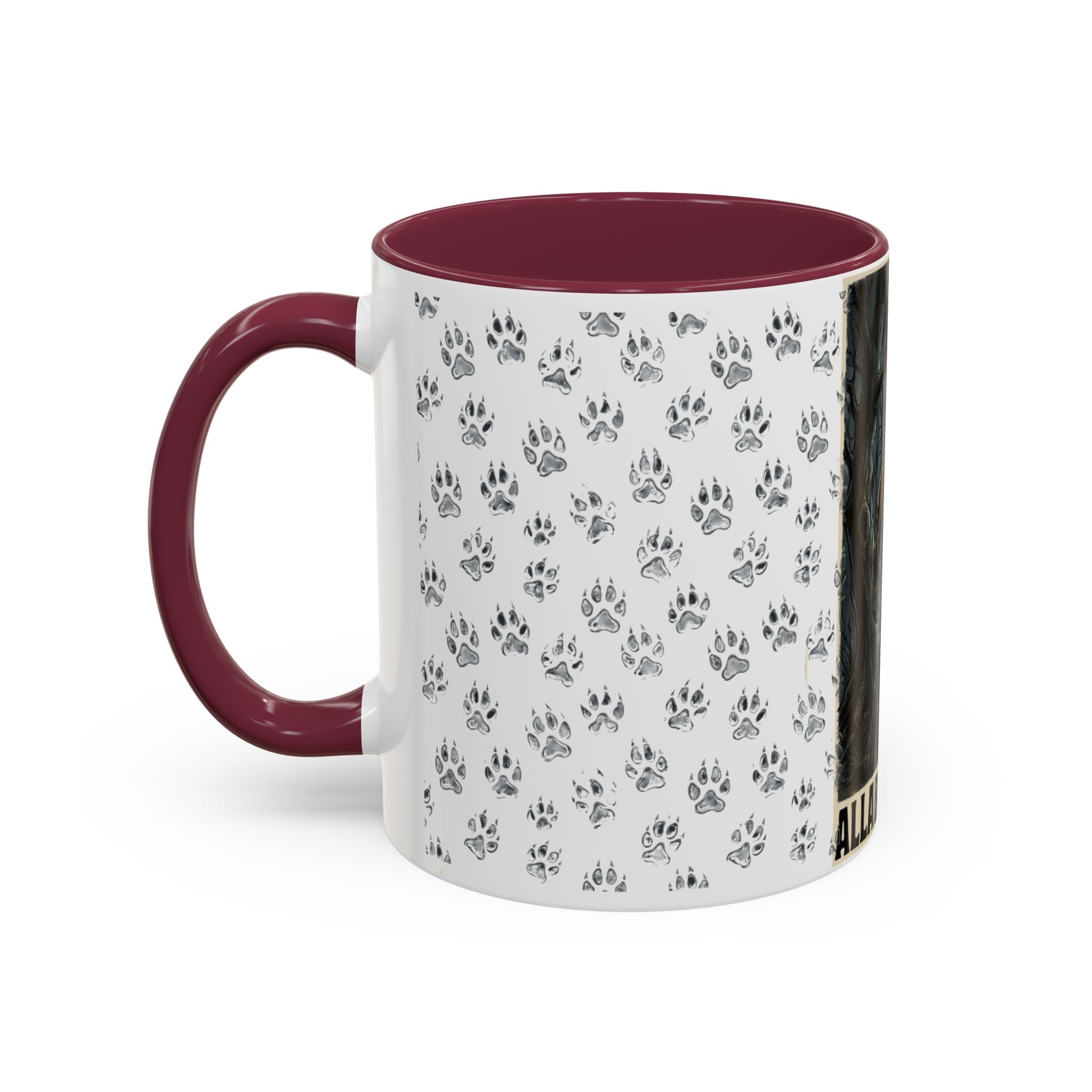Werewolf Pawprint Mug — Gothic Moonlit Monster Coffee Cup (11oz & 15oz)