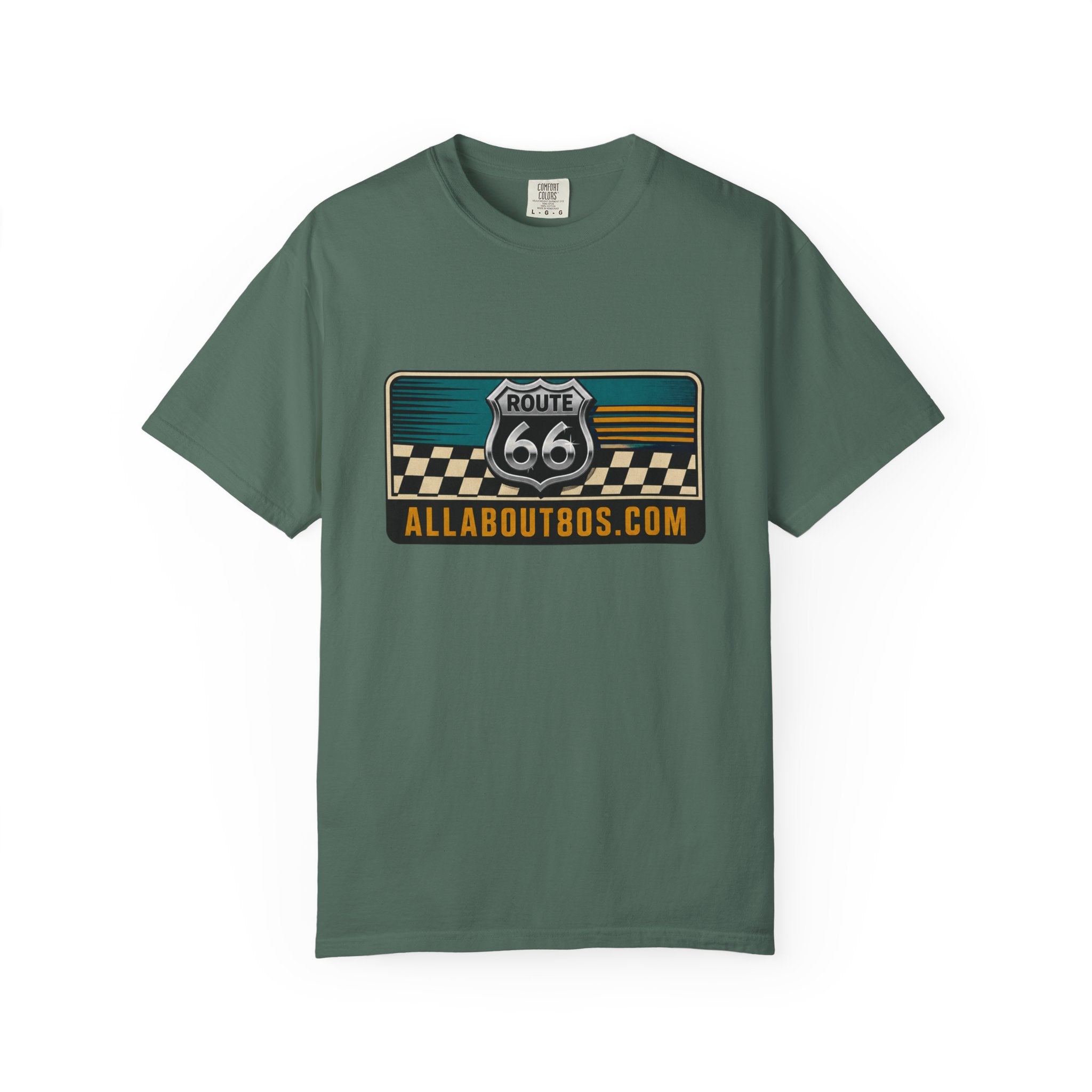 Route 66 Vintage Logo T-Shirt — AllAbout80s.com Graphic Tee