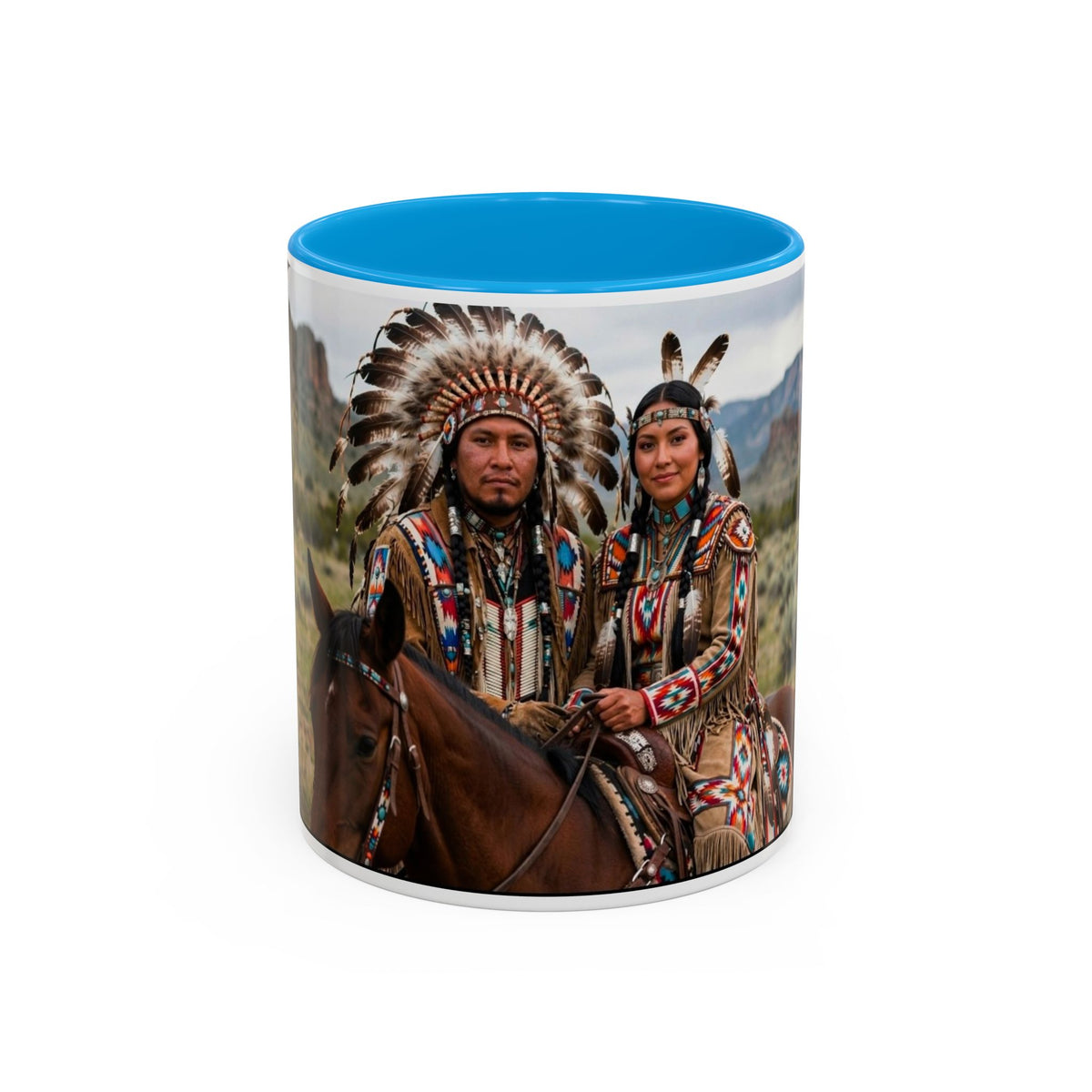 Native American Couple Photo Coffee Mug (11oz/15oz)