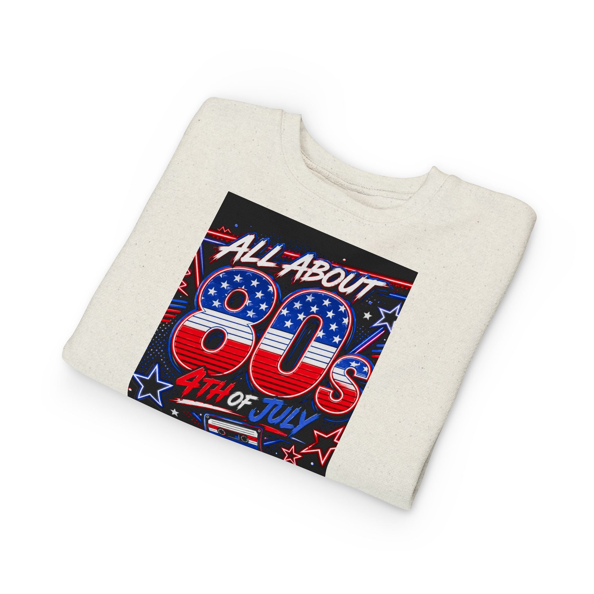 All About 80s 4th of July Toddler Sweatshirt