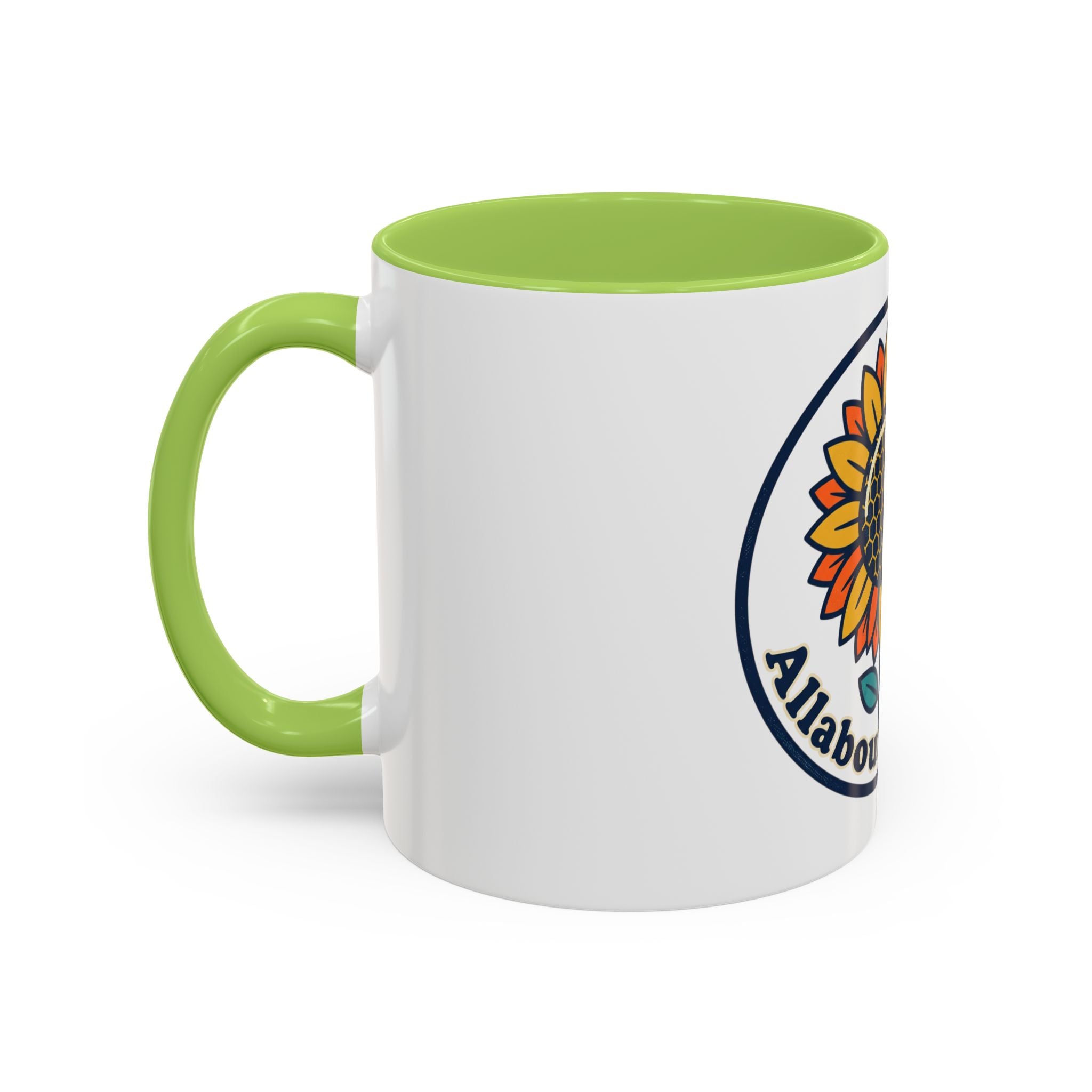 AllAbout80s Sunflower Accent Coffee Mug (11/15oz)