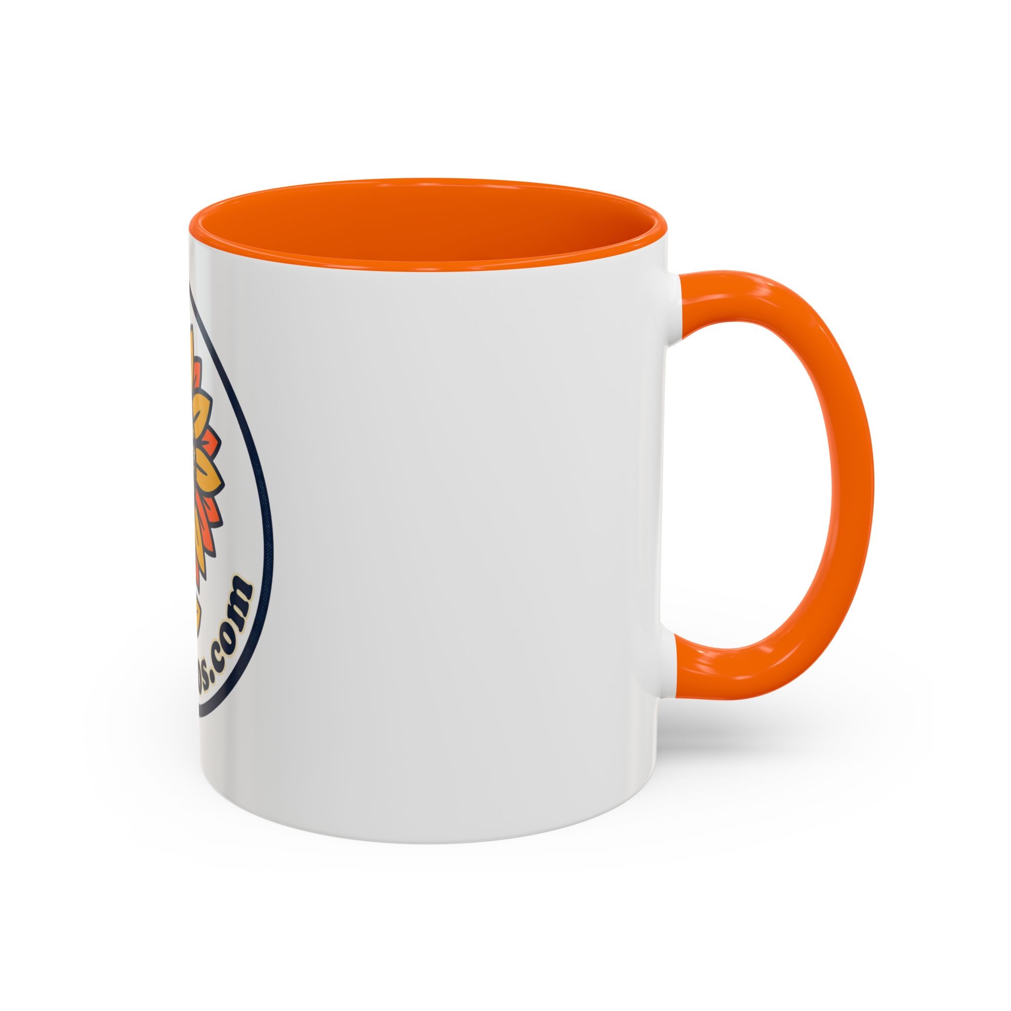 AllAbout80s Sunflower Accent Coffee Mug (11/15oz)