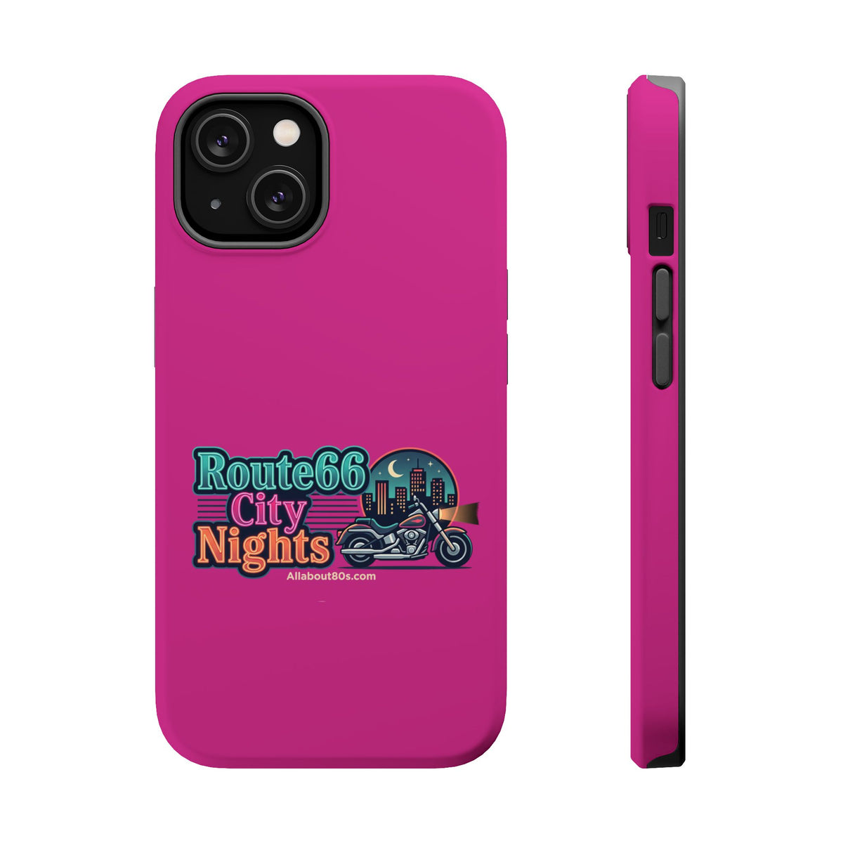 Phone Case — 'Route 66 City Nights' Magnetic Impact-Resistant Case