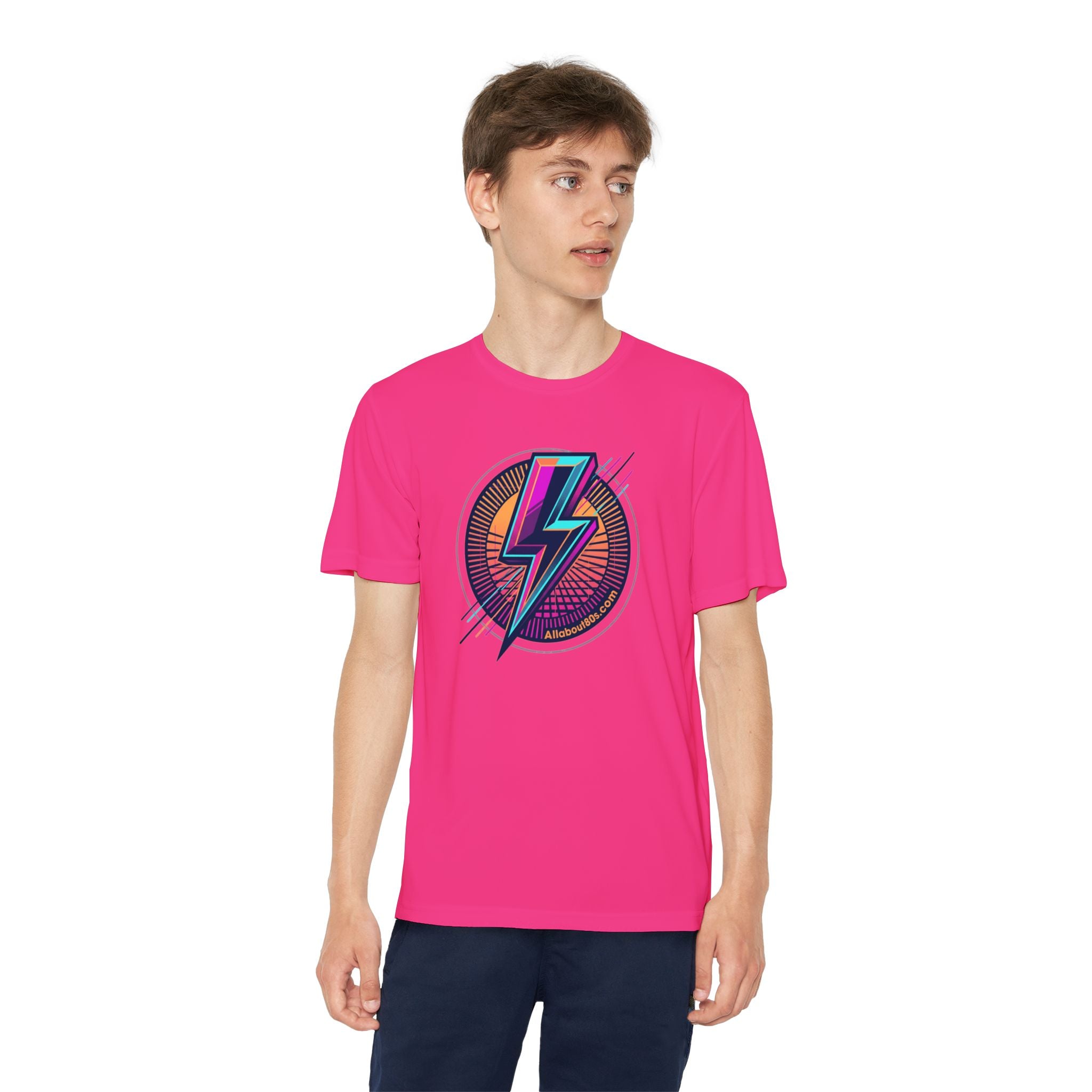 Youth Lightning Bolt Tee – Retro 80s AllAbout80s.com Graphic Shirt
