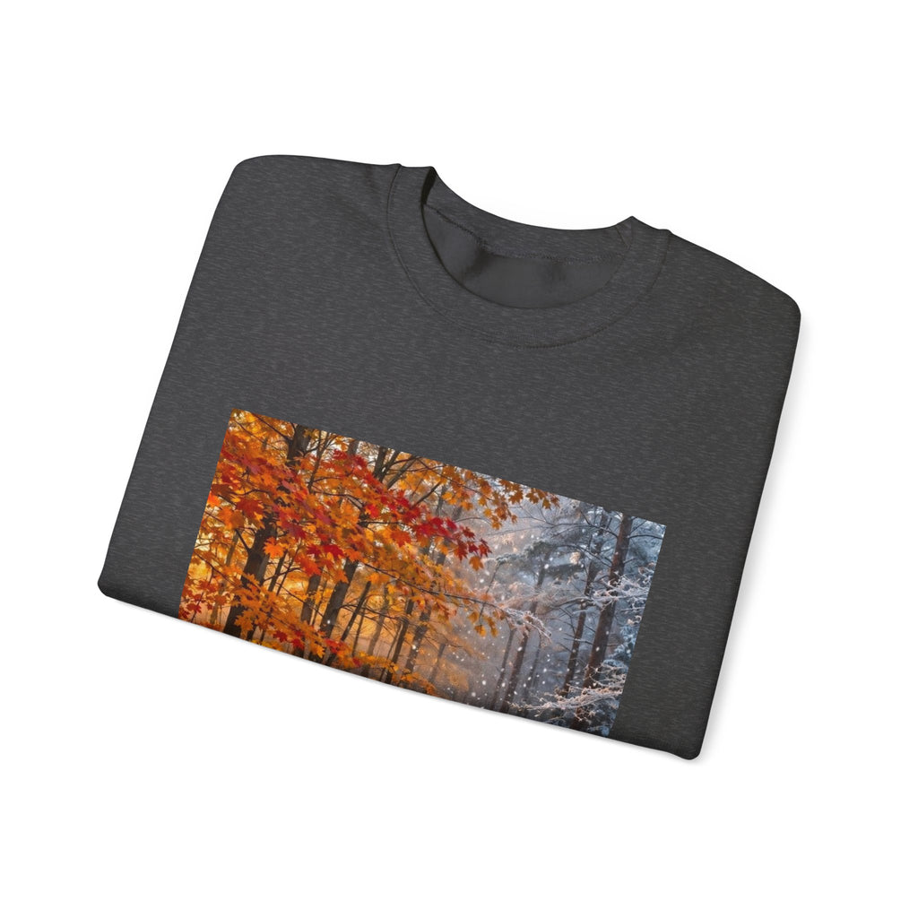 AllAbout80s Autumn Forest Crewneck Sweatshirt