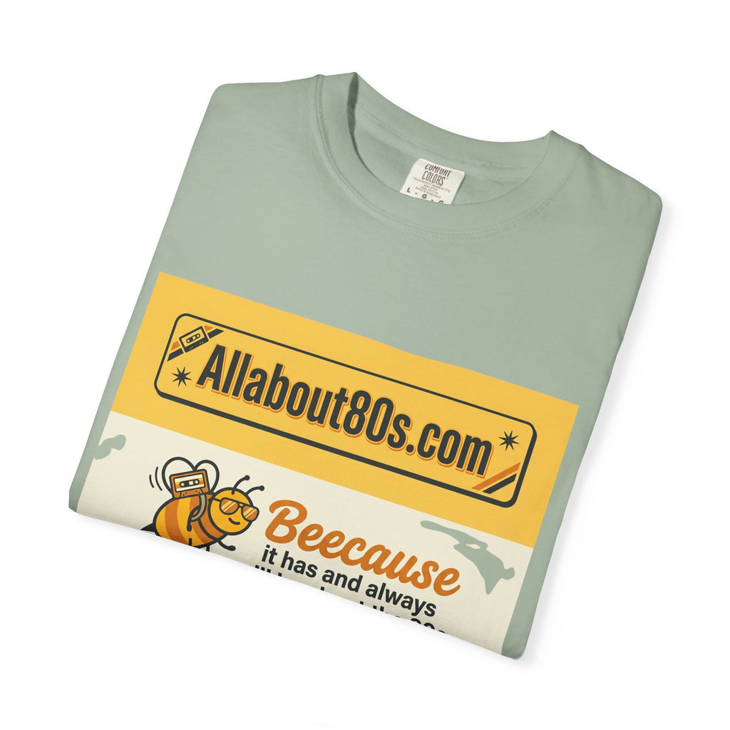 Allabout80s "Beeecause" Retro 80s Graphic T-Shirt
