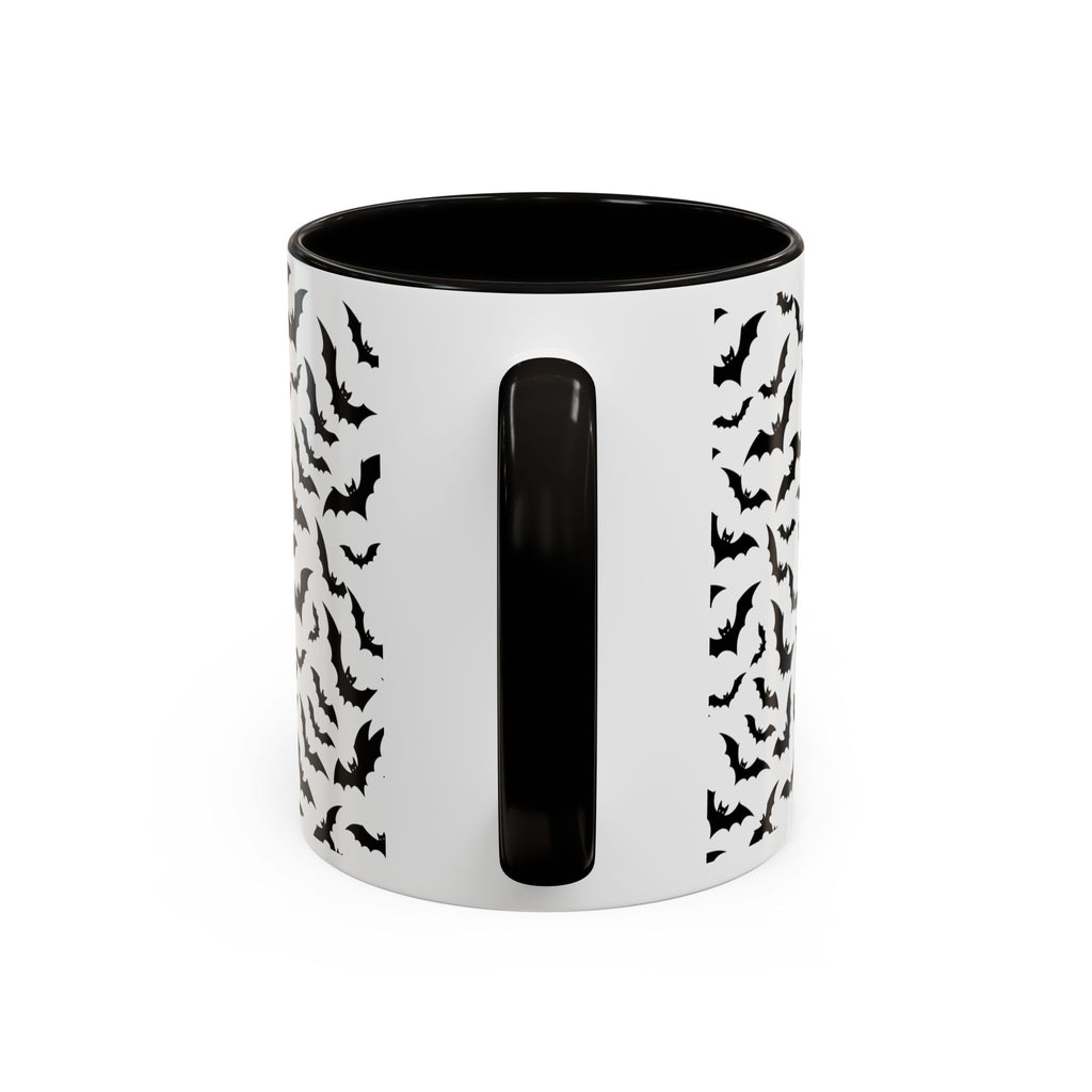 Vampire Dracula Bat Pattern Coffee Mug – Gothic Halloween 11oz/15oz