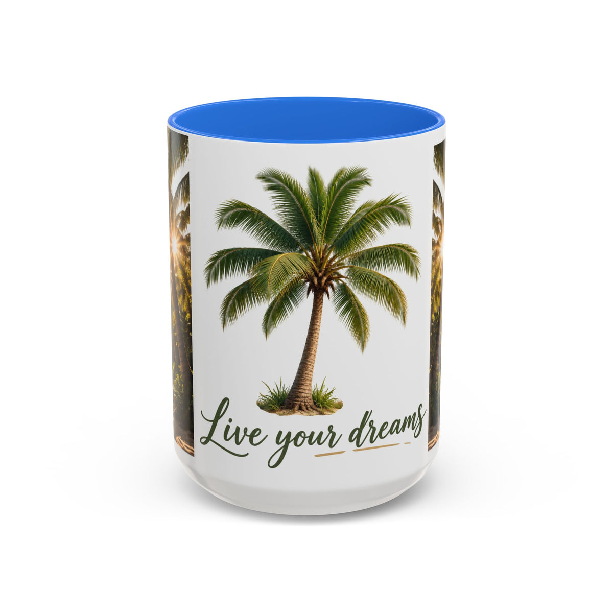 Live Your Dreams Palm Tree Mug