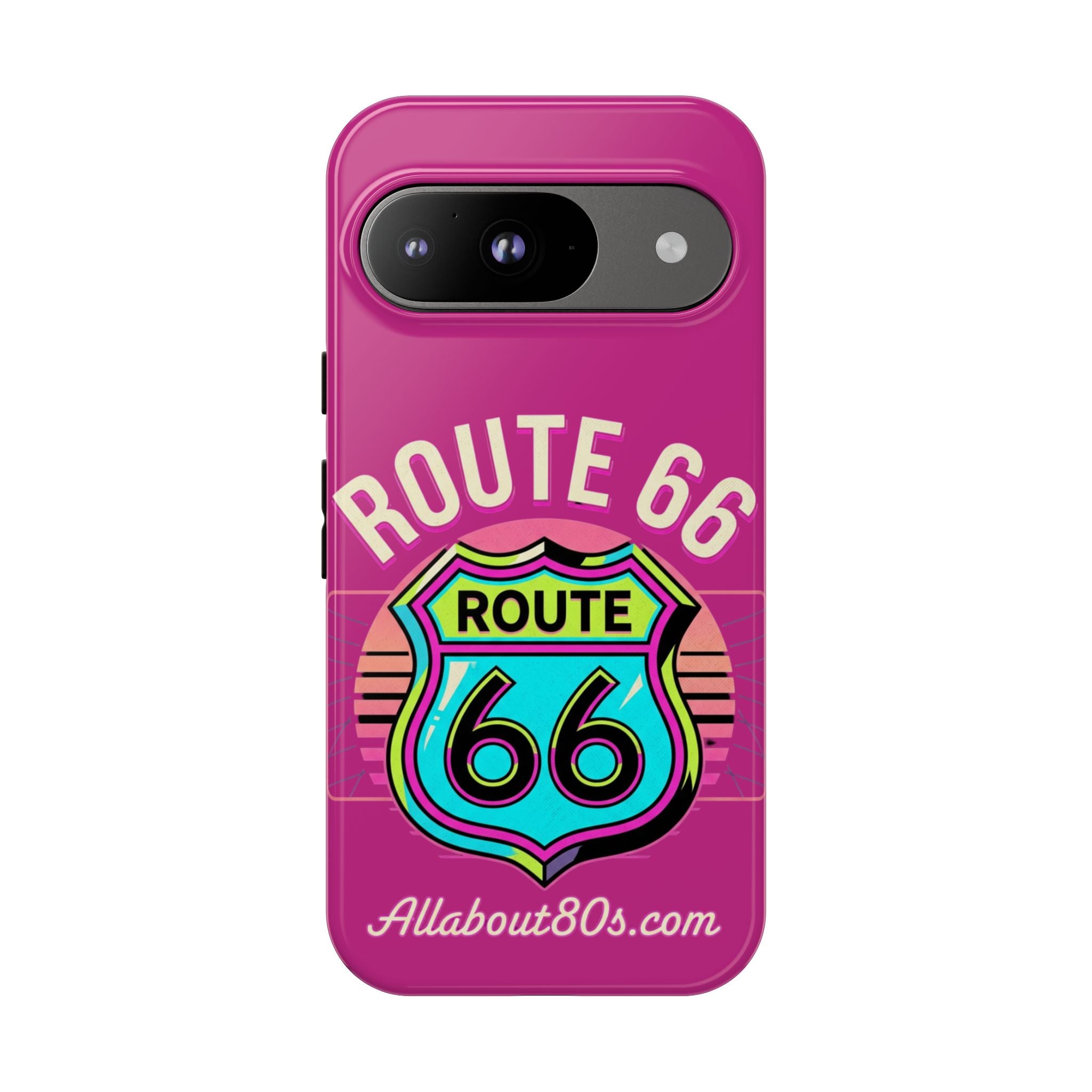 Route 66 Phone Case — Retro Neon Road Trip iPhone Cover