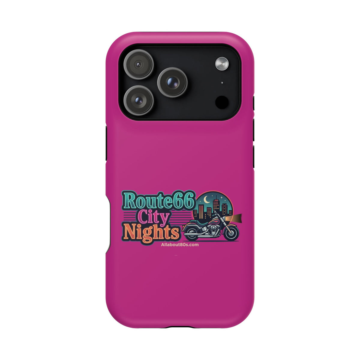 Phone Case — 'Route 66 City Nights' Magnetic Impact-Resistant Case