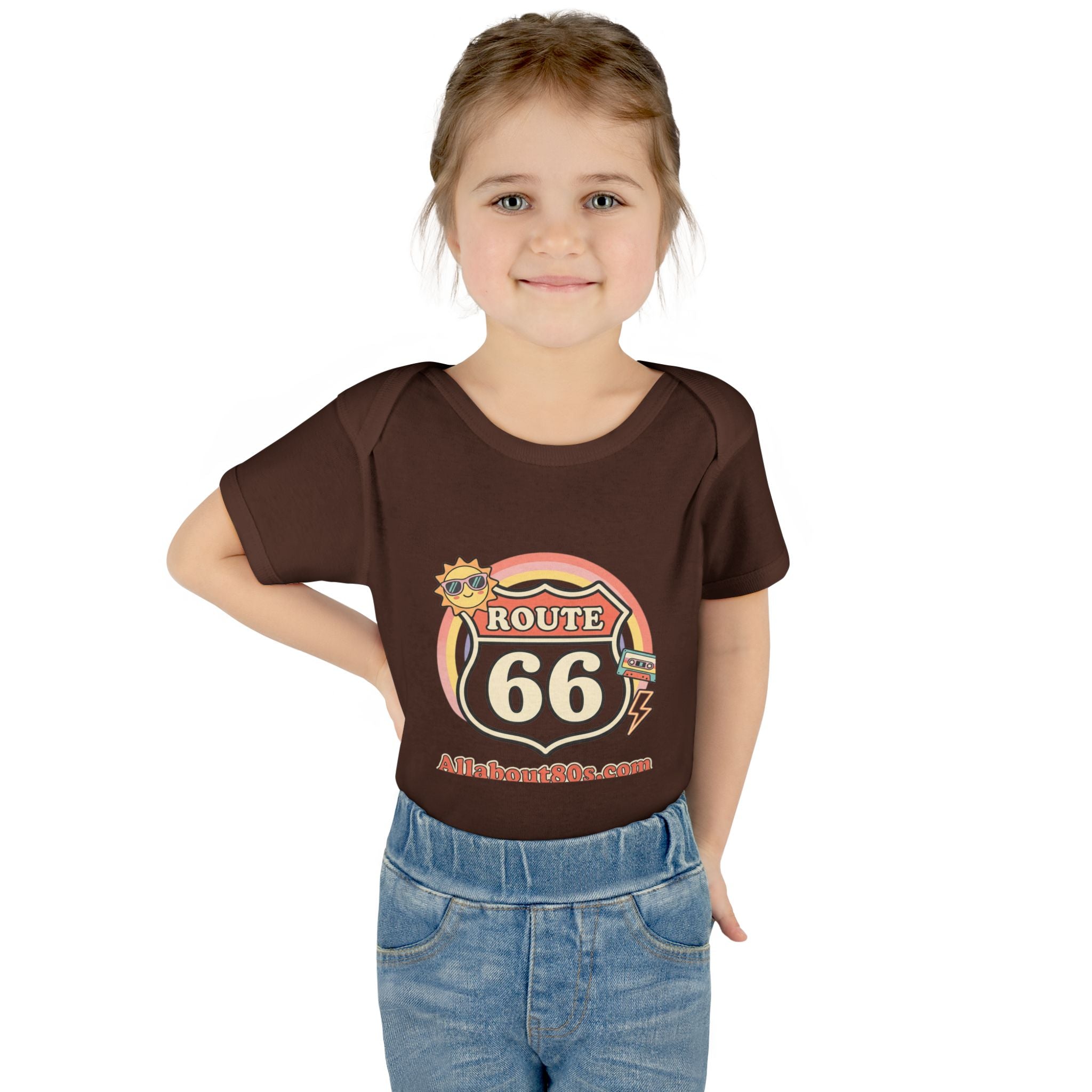 Route 66 Baby Bodysuit – Retro Travel Infant Onesie