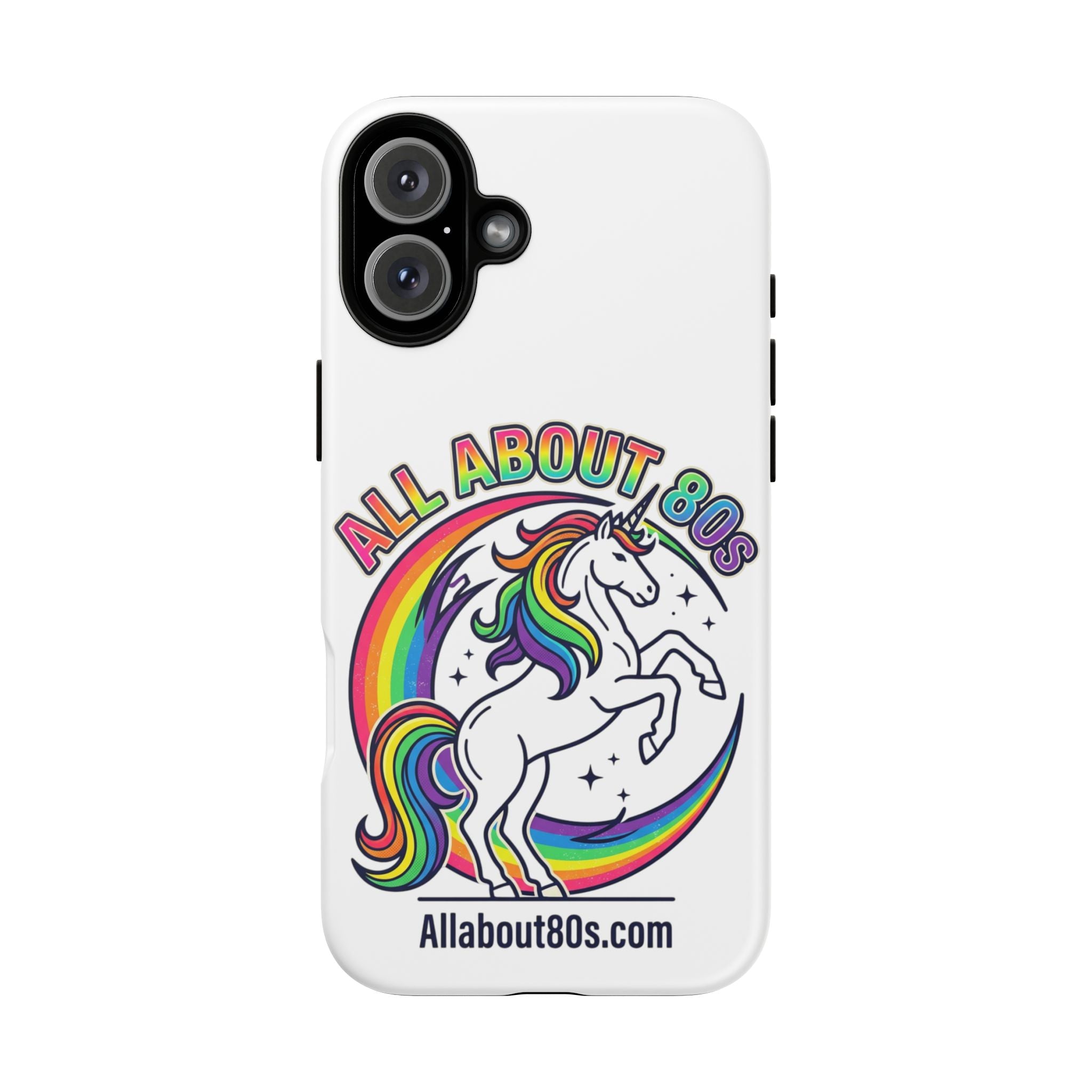 All About 80s Rainbow Unicorn Phone Case